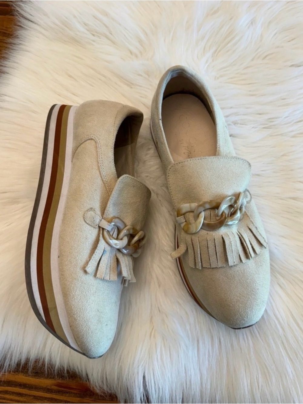 Coconuts Khaki Mules sz 9